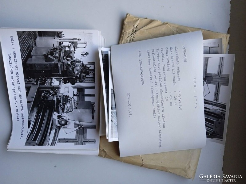 ZA207.2  Nehézipari Műszaki Egyetem Gépgyártástechnológia Tanszék  MISKOLC kb 32 fotó 1973
