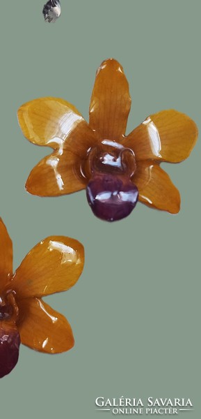 Orchidea virág ékszer