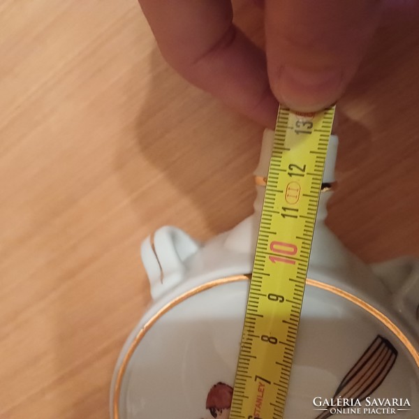 Hollóházi porcelán kulacs - Ganz-Mávag v.s.c.