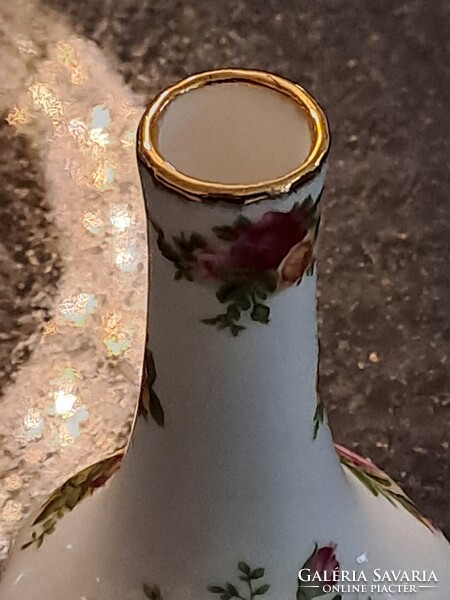 Royal Albert old country roses angol porcelán váza 13 cm