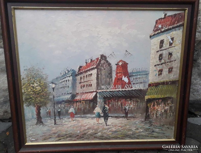 Burnett - festmény / Párizs-Moulin Rouge