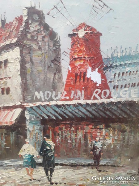 Burnett - festmény / Párizs-Moulin Rouge
