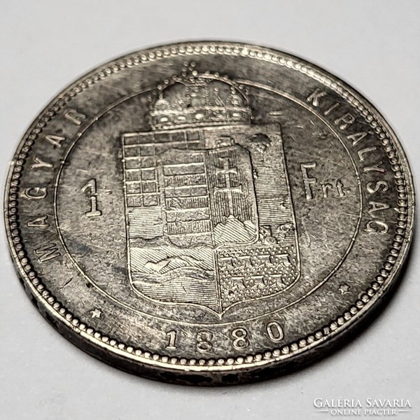 Ferenc József ezüst 1 Forint 1880 KB