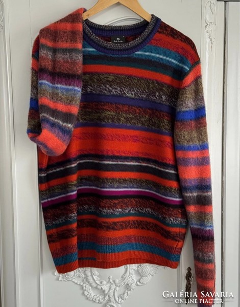 Paul Smith M-es prémium gyapjú pulóver moherrel