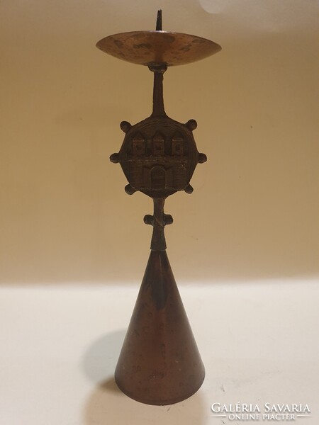 Bronz gyertyatartó (Muharos Lajos)