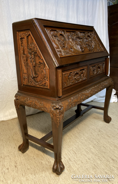 Kínai faragott írószekreter