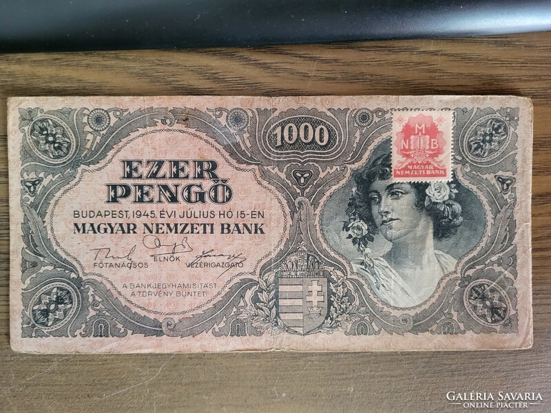 Ezer pengő 1945 Sorszámkövető