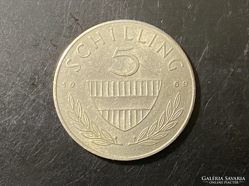 Ausztria 5 schilling, 1969