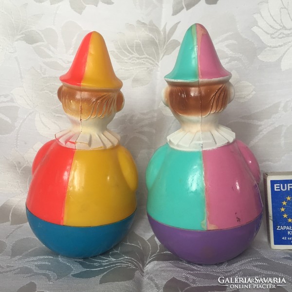 Régi, retró Western Germany Rolly (toys)Polly csörgő játék figura,keljfeljancsi,kelj fel jancsi baba