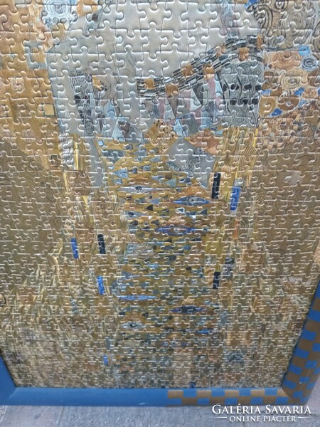 Gustav Klimt peazzle kép keretben. Alkudható.