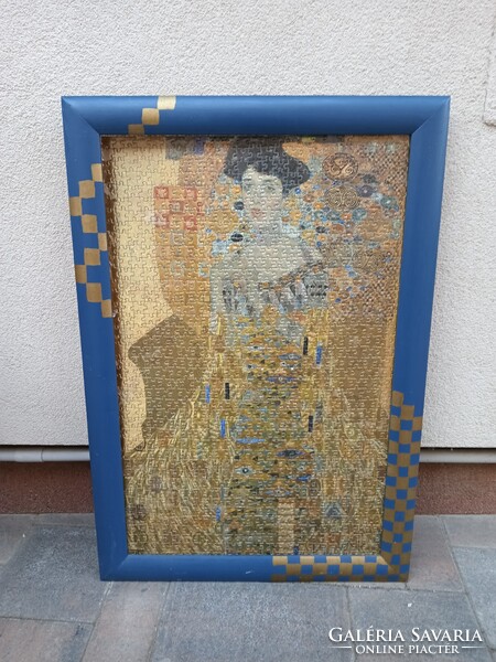 Gustav Klimt peazzle kép keretben. Alkudható.