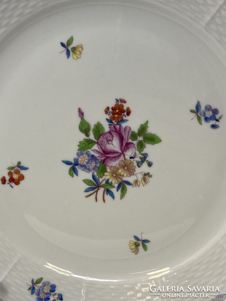 Herendi porcelán lapostányér Bouquet de Cornélia HBC mintával (25cm) RZ