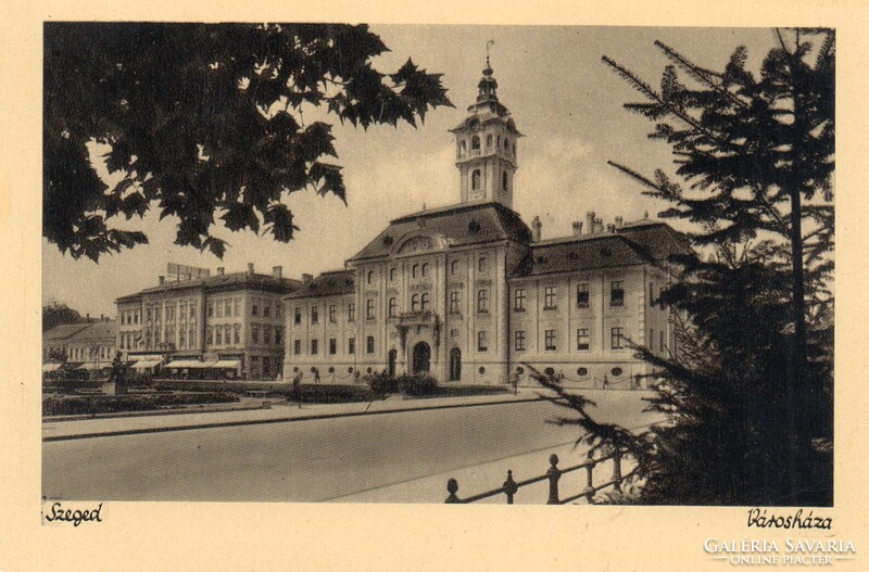 B - 250 Posta tiszta magyar városok,  települések: Szeged Városháza (Weinstock fotó)