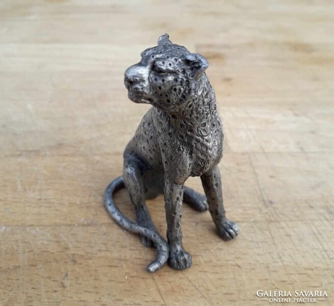 Kiméra, párduc, tigris / Bronz,malachit,ón