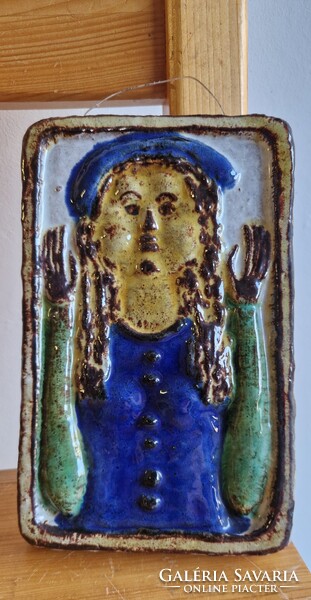 Balczó Edit 13x21cm kerámia falikép