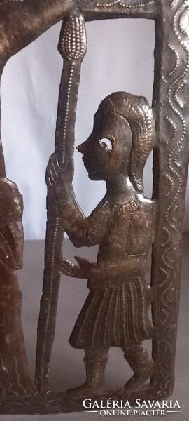 90 cm jelzett jN Marie bronz  tripticon  Ikon Kép ALKUDHATÓ