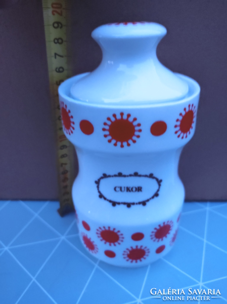 Alföldi napocskás centrum varia porcelán - nagy cukortartó