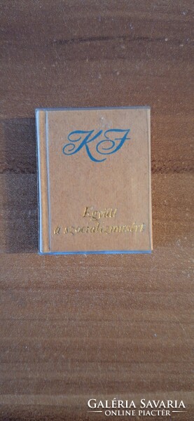 Együtt a szocializmusért (minikönyv) 3x3,5cm
