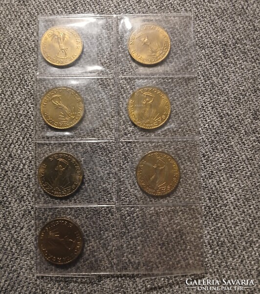 1983 -1989 TELJES 10 forint FT sor UNC verdefényes forgalmi sorokból összeállítva