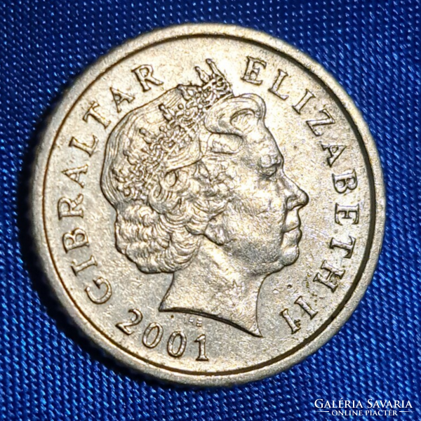 Gibraltár 5 Penny 2001.  (807)