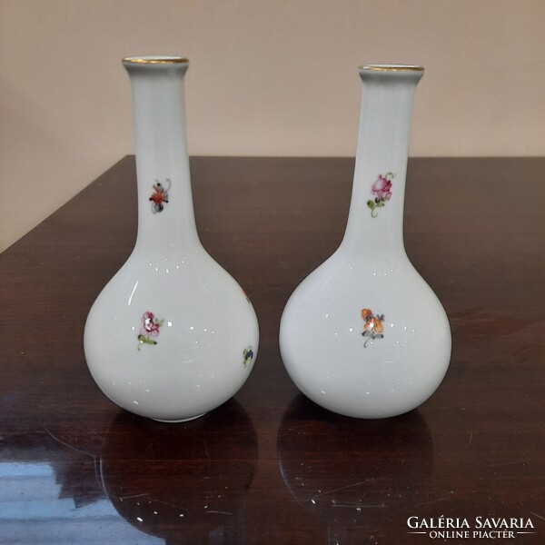Herendi BHR mintás porcelán ibolya váza
