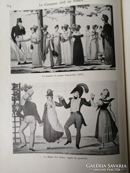 CAMILLE PITON - LE COSTUME CIVIL EN FRANCE - francia nyelvű divattörténeti könyv