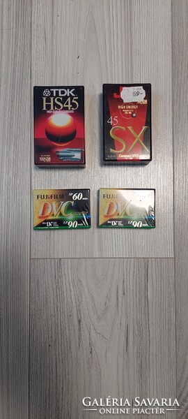 Régi videó kamera kazetták ár 4 darabra vonatkozik