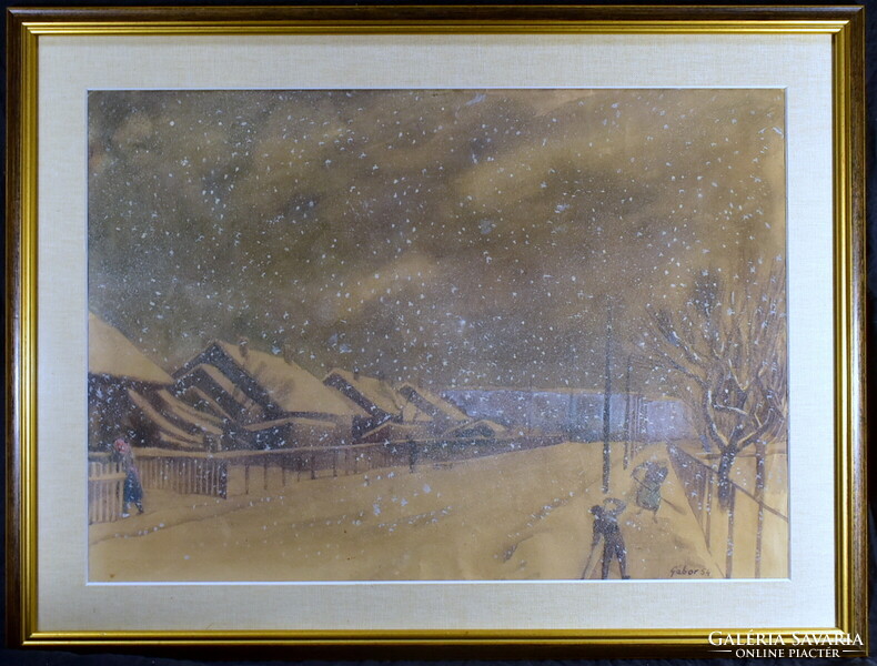 Gábor Jenő (1893 - 1968)  HAVAZIK 1954