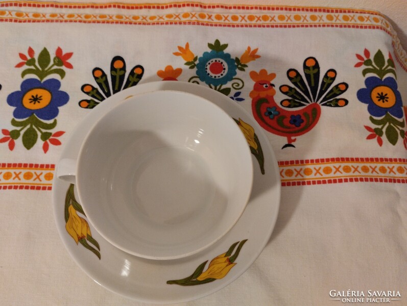Alföldi nárcisz mintás porcelán teás csésze