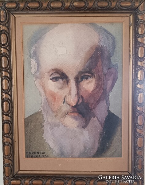 Akvarell Rabbi portré 1 Ft -ról, minimálár nélkül!