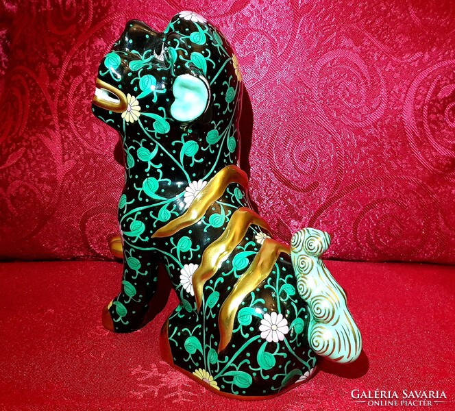 Herendi Siang Noir Foo kutya figura