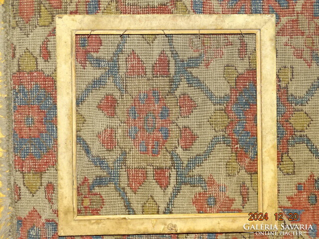 ANTIK ARANYOZOTT " ÖKÖRSZEMES " JELLEGŰ FA KERET KÉPKERET 30 x 30 CM