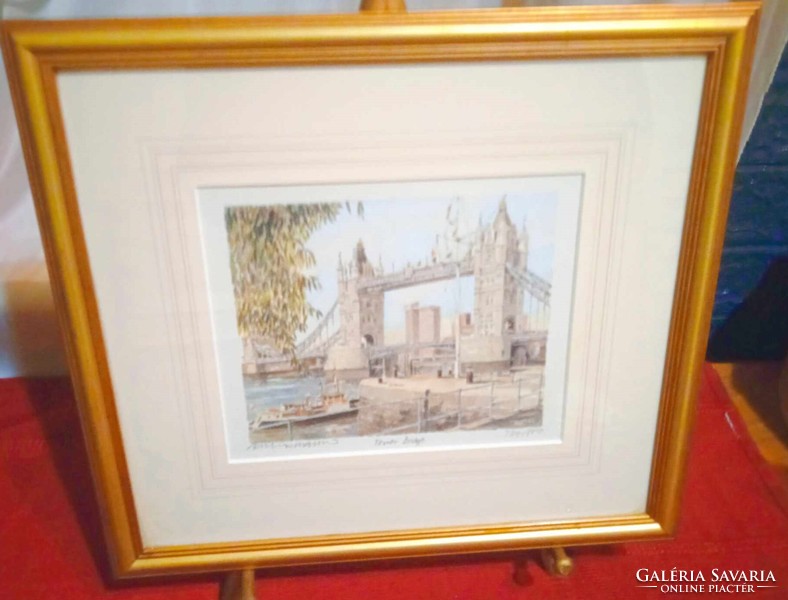 London Tower Bridge Framed in Beautiful Frame a Great Gift idea 30 cm x 34 cm