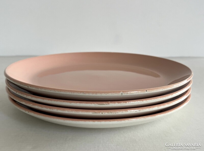 Retro, vintage 4db Kispest Gránit lapostányér, tányér