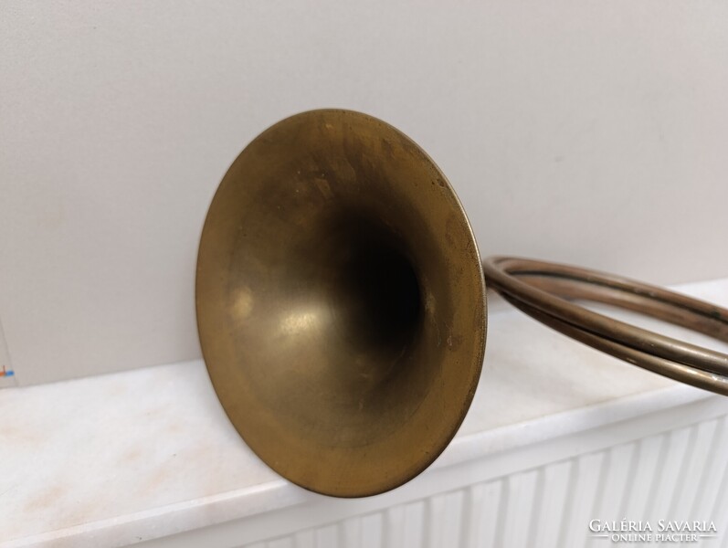 Antik trombita sárgaréz réz rézfúvós hangszer katona militari 888 1597