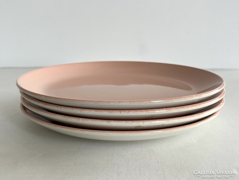 Retro, vintage 4db Kispest Gránit lapostányér, tányér