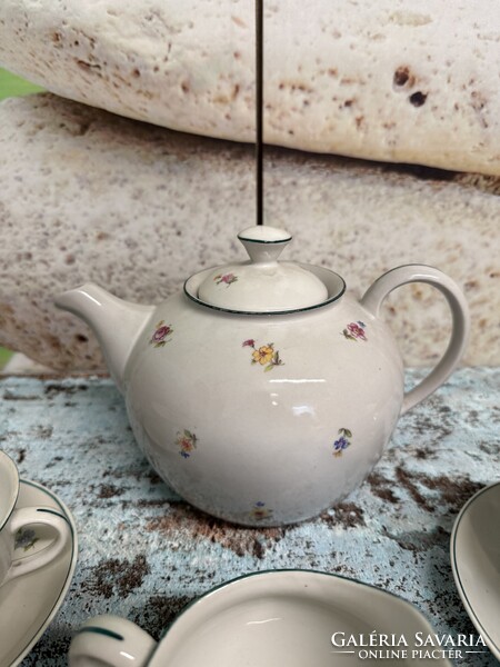 Hollóházi Régi Porcelán Teáskészlet A140