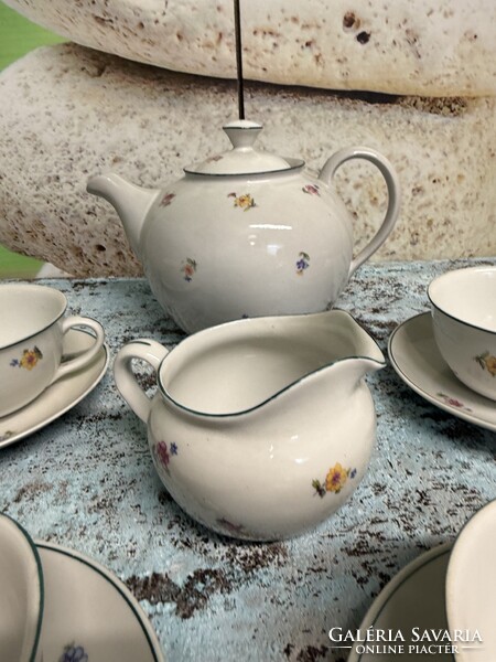 Hollóházi Régi Porcelán Teáskészlet A140