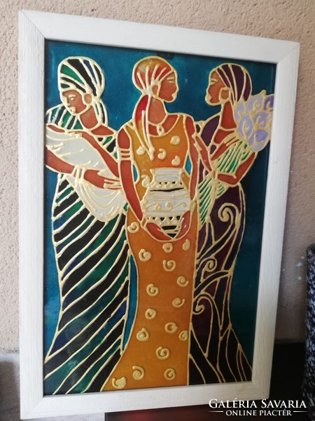 Afrikai üvegfestmény, üvegkép