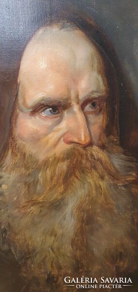 Szerzetes Portréja. Német Festő 19. sz végéről. Szignót nem találtam rajta. 55x65 . Olaj-vászon