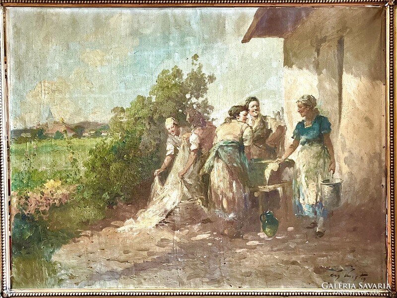 ÁCS ÁGOSTON TERE-FERE Tisztítás után 60x80cm