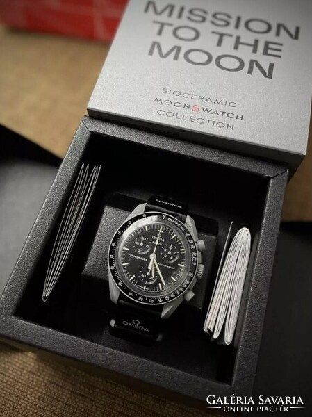 OMEGA karóra,Swatch Moonswatch Speedmaster óra + DOBOZ,összes modell,12 szín-bolygó