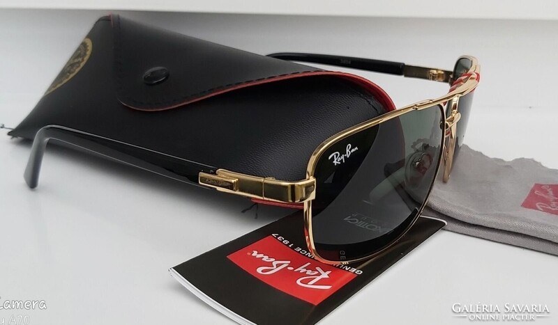 RAY BAN NAPSZEMÜVEG TOKKAL, KENDŐVEL,ÚJ!