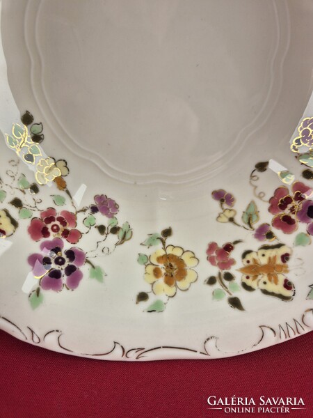 Zsolnay pillangó mintás salátás/kompótos tál