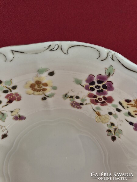 Zsolnay pillangó mintás salátás/kompótos tál