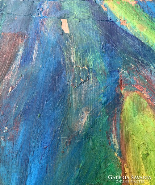 Gyenes Gitta : Egzotikus  virágok.   80 cm X 90 cm