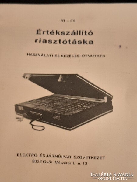 Retro riasztós diploma táska sosem volt még használva!