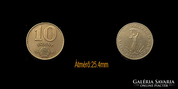 10 FORINT - AZ ÚJ REZESEK KÖZÜL ....1985 - Kis címerrel!