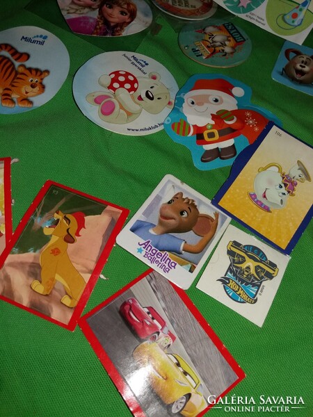 Retro csajos matrica játék csomag EGYBEN sok darab szép állapot a képek szerint