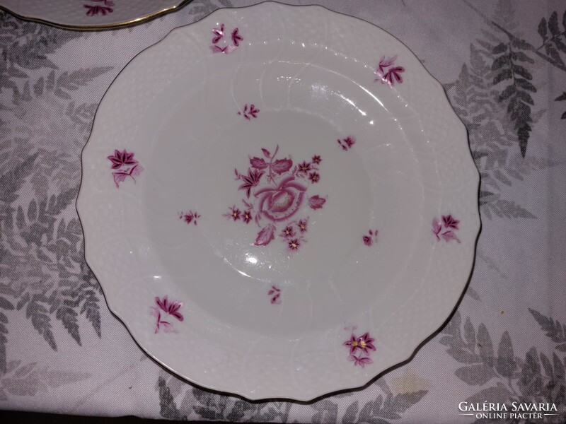 HERENDI PORCELÁN, NANKING BOUQUET-MINTÁS JELZETT, 4db süteményes tányér